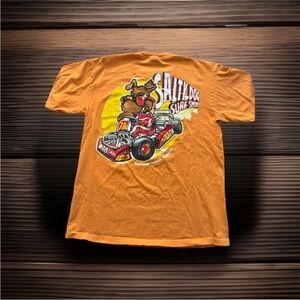 Vintage 2005 Salty Dog Surf Shop T-Shirt M Daytona Beach Race Car Graphic Tee